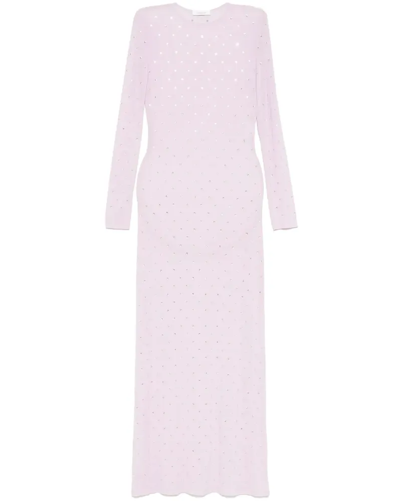 Paco Rabanne Kristallverziertes Abendkleid - Violett Violett