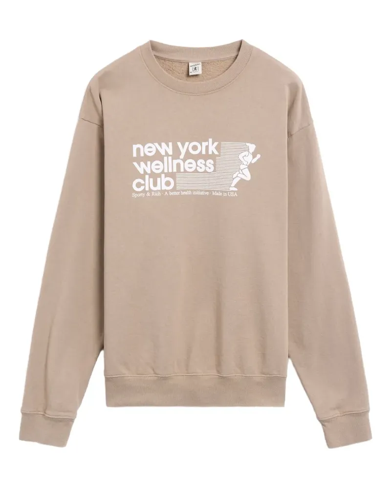 SPORTY & RICH Wellness Club Sweatshirt - Nude Nude