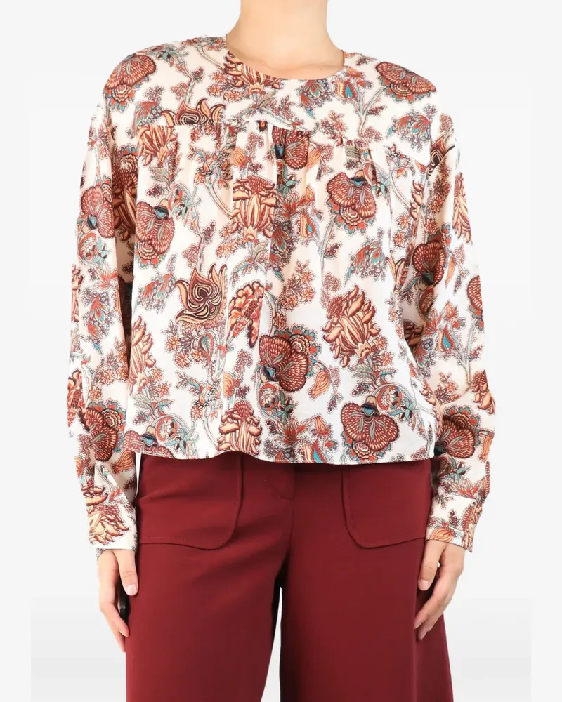 Ulla Johnson Esen floral-print blouse - Braun Braun