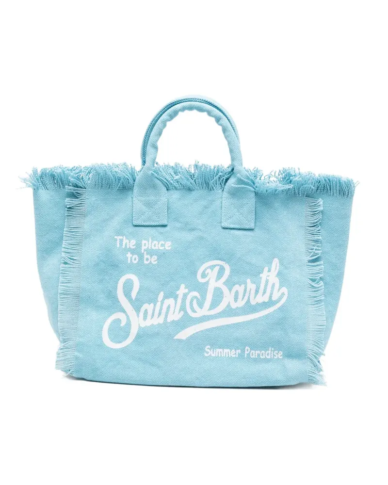 MC2 Saint Barth logo-print tote bag - Blau Blau