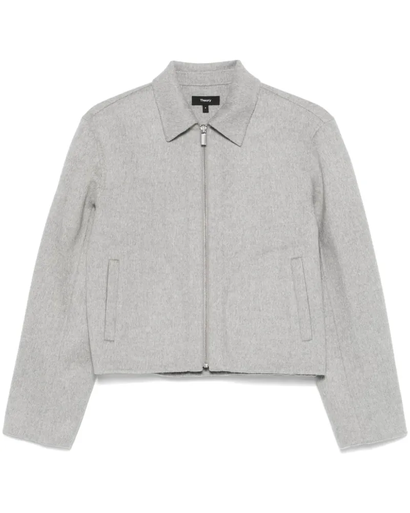 Theory Melierte Jacke - Grau Grau