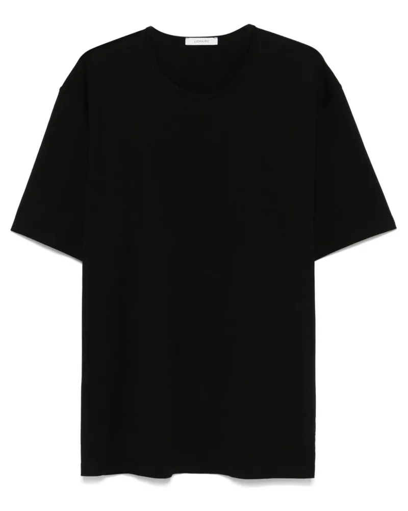 Christophe Lemaire T-Shirt aus leichtem Jersey - Schwarz Schwarz