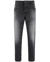 PT TORINO Slim-Fit-Jeans mit Tragefalten Schwarz