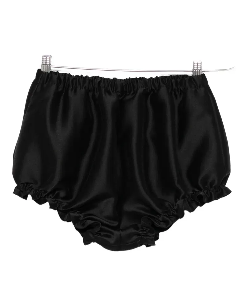 SHUSHU/TONG ruffled shorts - Schwarz Schwarz
