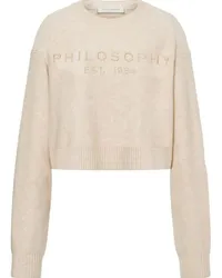 Philosophy Di Lorenzo Serafini Cropped-Pullover mit Logo-Stickerei Nude