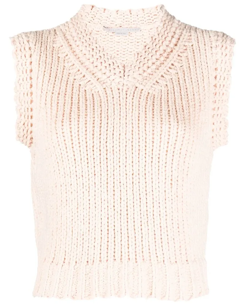 Stella McCartney Gestricktes Top mit V-Ausschnitt - Rosa Rosa