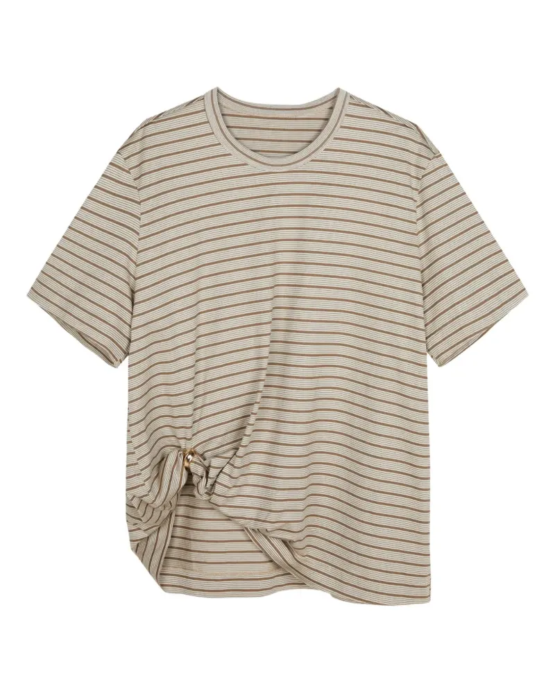 JNBY Gestreiftes T-Shirt - Nude Nude