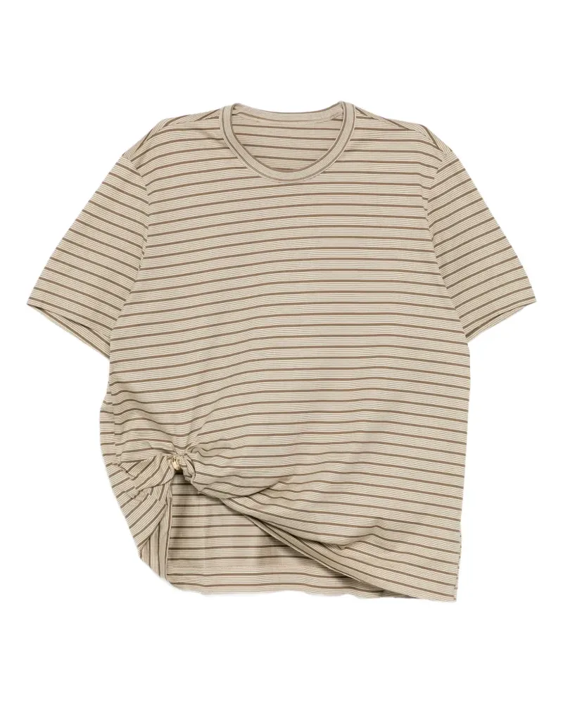 JNBY Gestreiftes T-Shirt - Nude Nude