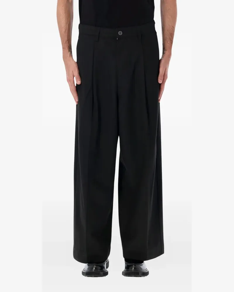 Obey Oliver Hose mit Falten - Schwarz Schwarz