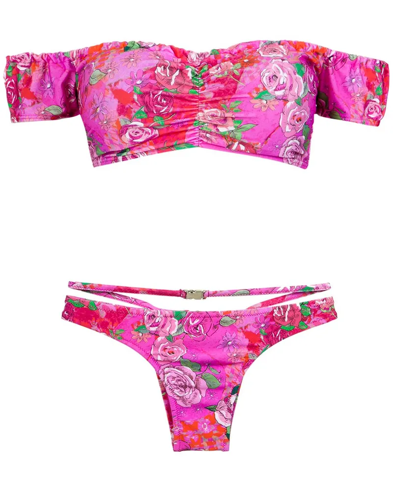 Amir Slama off the shoulder bikini set - Rosa Rosa