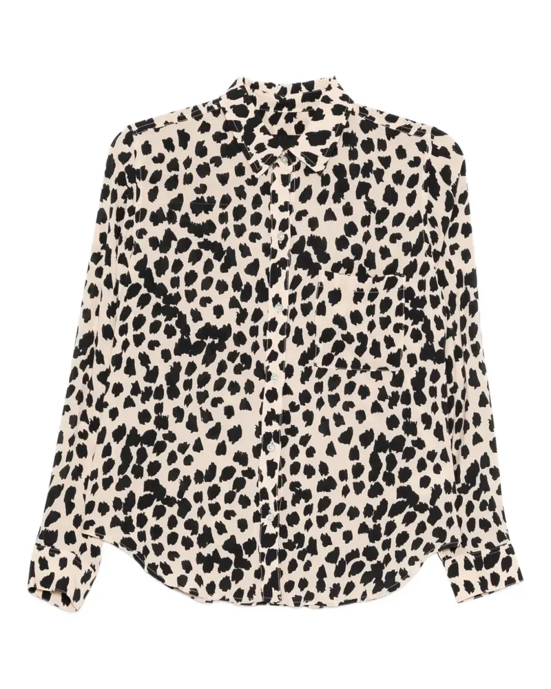 RAILS all-over leopard print shirt - Nude Nude