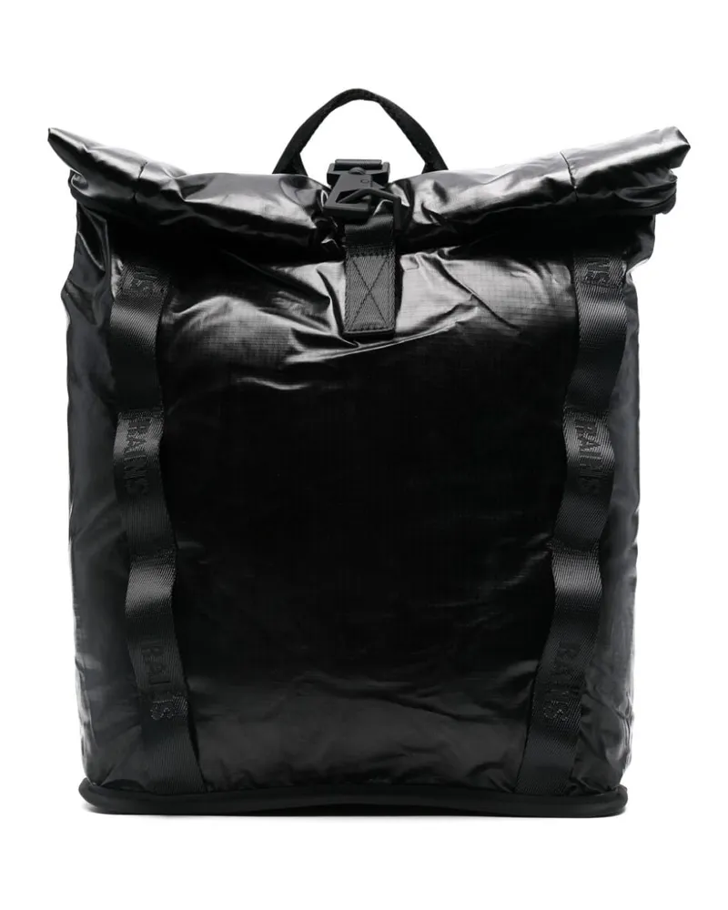 RAINS Sibu Rucksack mit Rollverschluss - Schwarz Schwarz