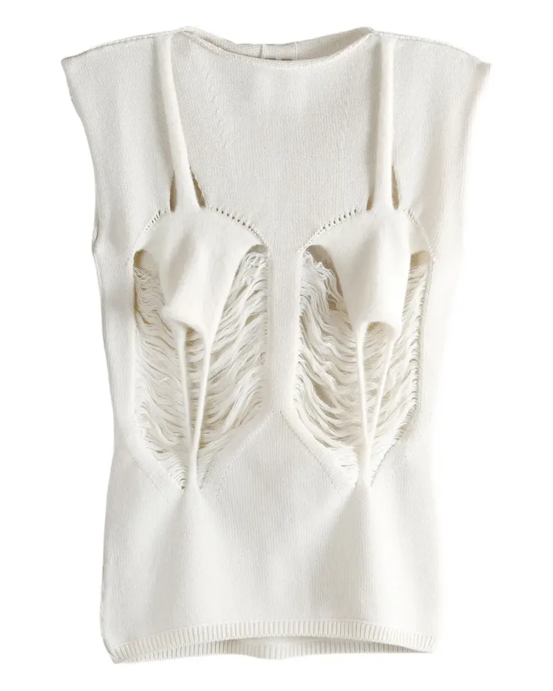 Rick Owens Top mit Cut-Out - Nude Nude