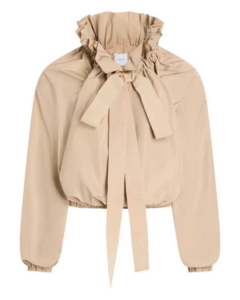 Patou Gerüschtes Oberteil mit Schleife - Nude Nude