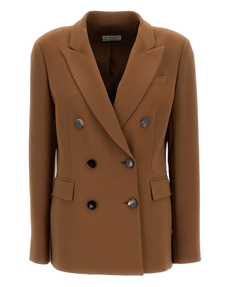 Alberto Biani Doppelreihiges Sakko - Braun Braun