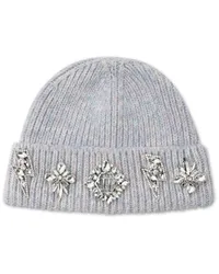 Philipp Plein Beanie mit Brosche Blau