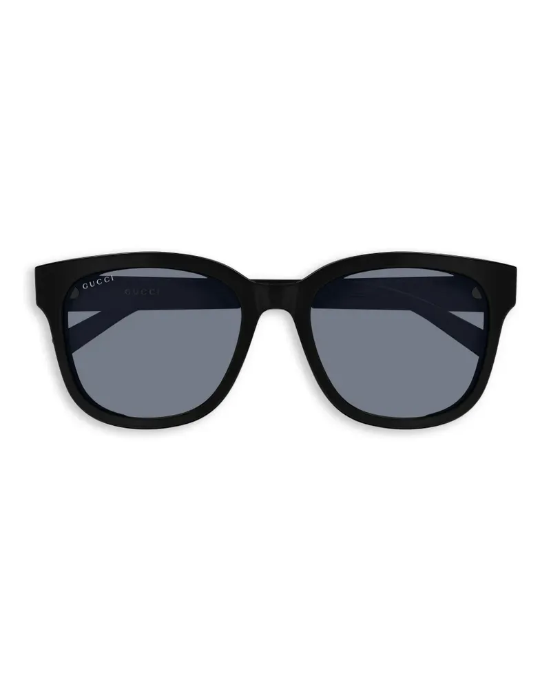 Gucci oval-frame sunglasses - Schwarz Schwarz
