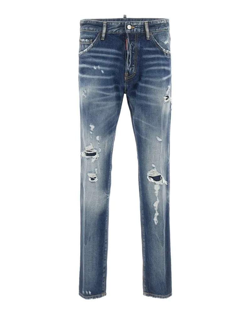 Dsquared2 Brando Klassische Teddy Jeans - Blau Blau
