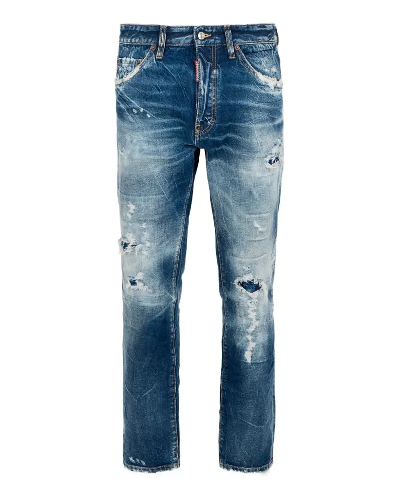 Dsquared2 Brando Klassische Teddy Jeans - Blau Blau