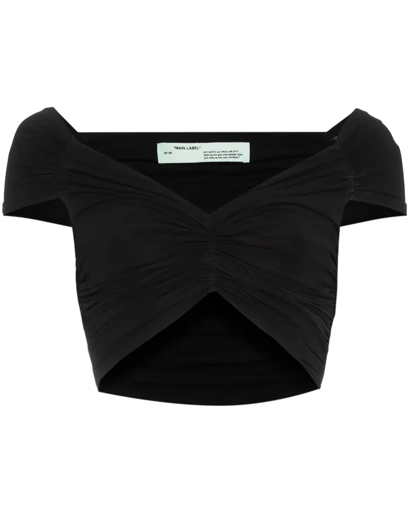 OFF-WHITE Schulterfreies Top - Schwarz Schwarz