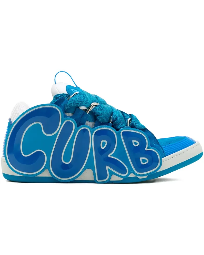 Lanvin Sneakers mit Curb-Schriftzug - Blau Blau