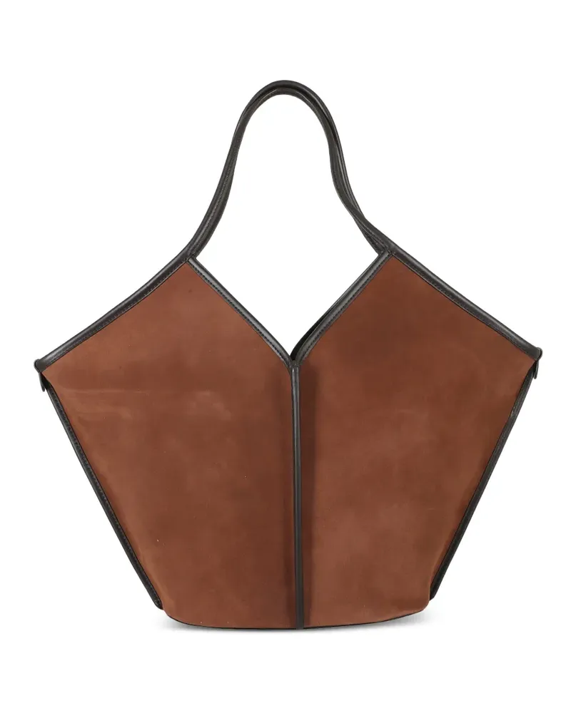 HEREU Tote Bag mit Wildleder-Finish - Braun Braun