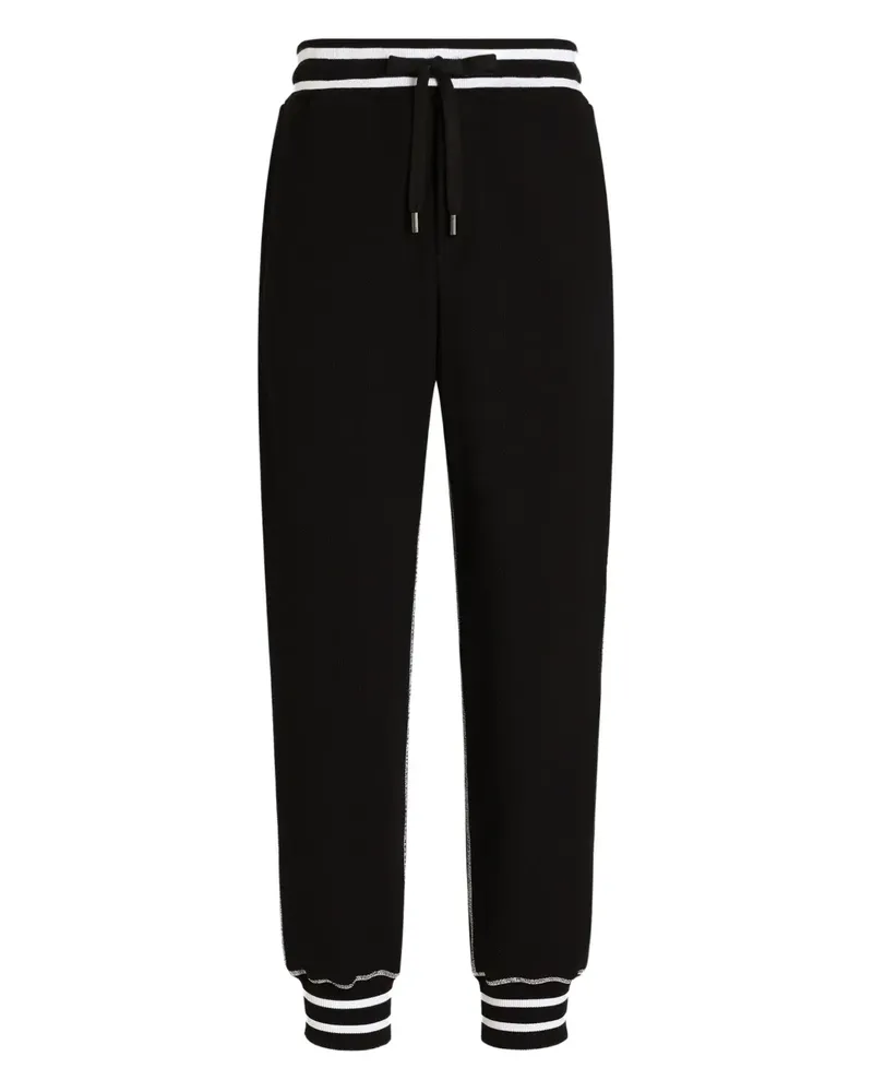 Dolce & Gabbana Jogginghose mit Logo-Stickerei - Schwarz Schwarz