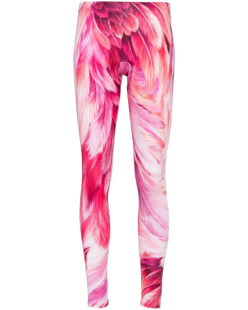 Roberto Cavalli Leggings mit Print - Rosa Rosa