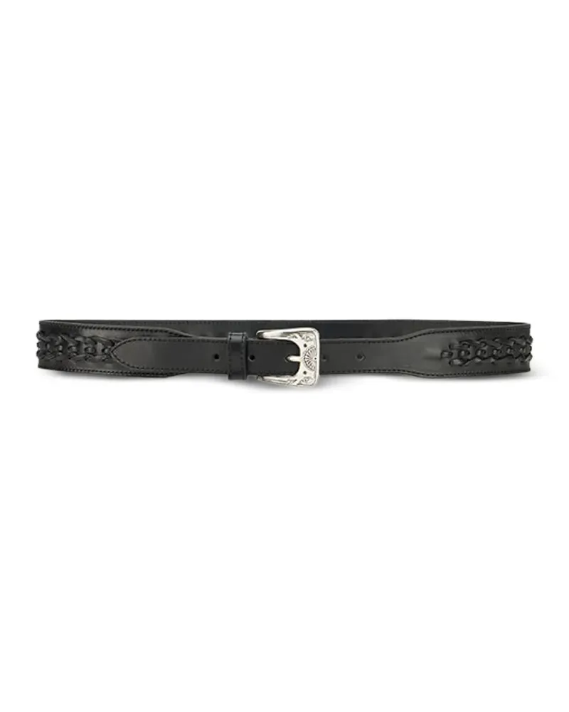 Fortela Cassidy leather belt - Schwarz Schwarz