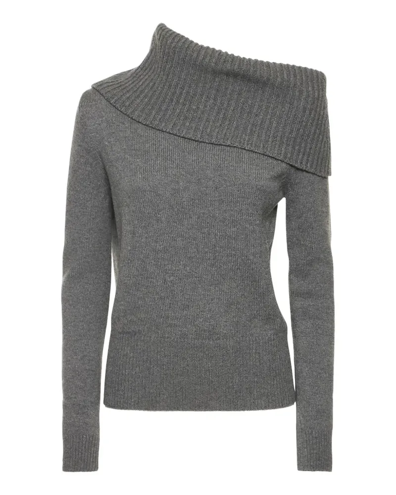 Michael Kors asymmetric one-shoulder cashmere sweater - Grau Grau