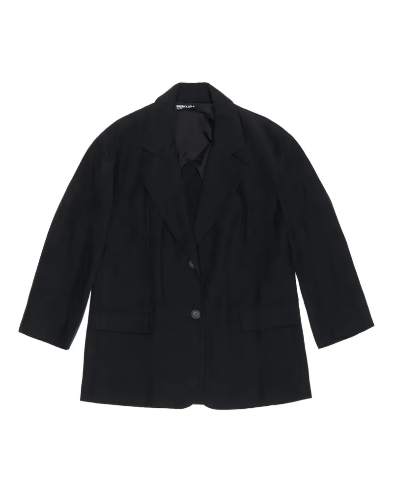 BIMBA Y LOLA buttoned long-sleeved blazer - Schwarz Schwarz