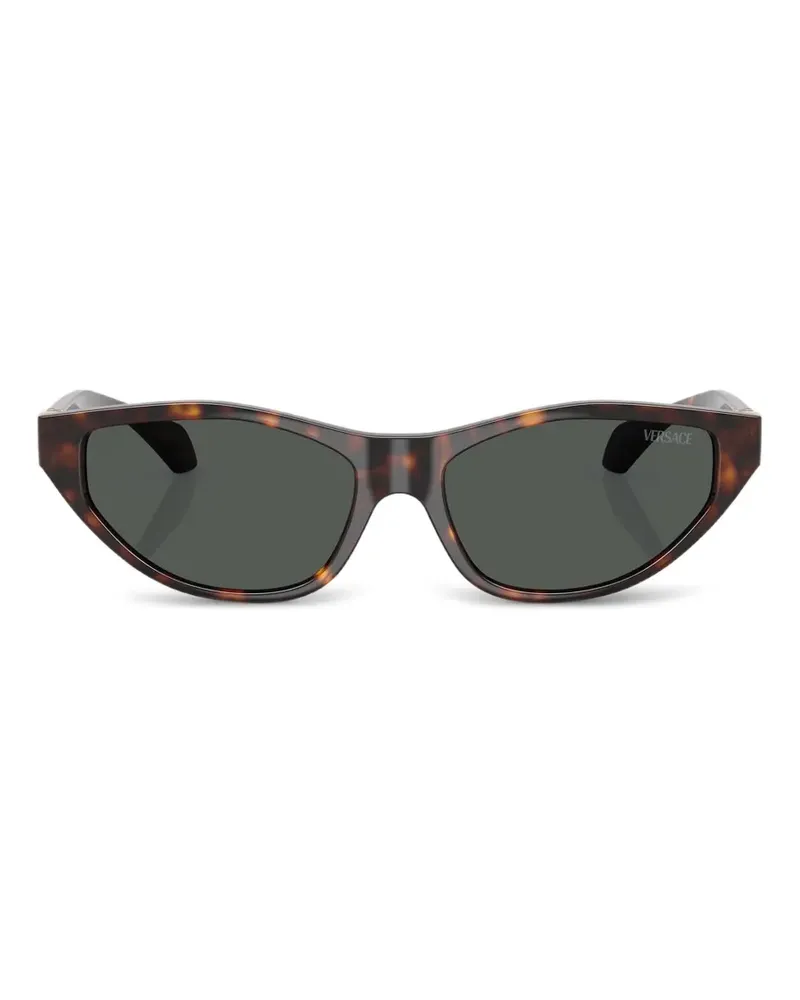 Versace Medusa Head Sonnenbrille mit Cat-Eye-Gestell - Braun Braun