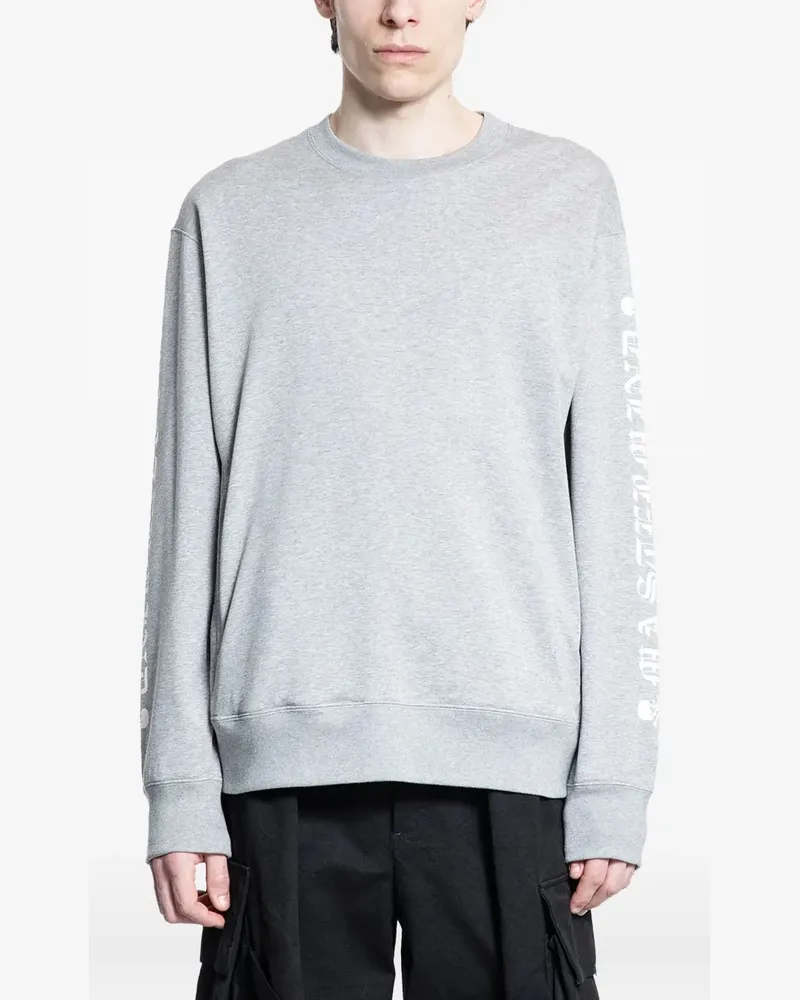 Mastermind World Sweatshirt mit Totenkopf-Print - Grau Grau