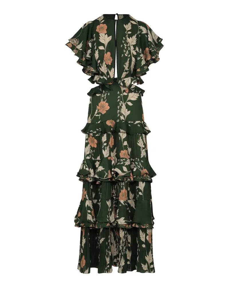 Johanna Ortiz La Vie En Rose ruffled floral-print maxi dress - Grün Grün