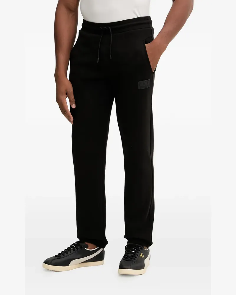 EA7 Jogginghose mit Logo-Patch - Schwarz Schwarz