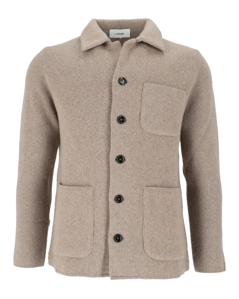LARDINI Gestrickte Jacke aus Wolle - Nude Nude