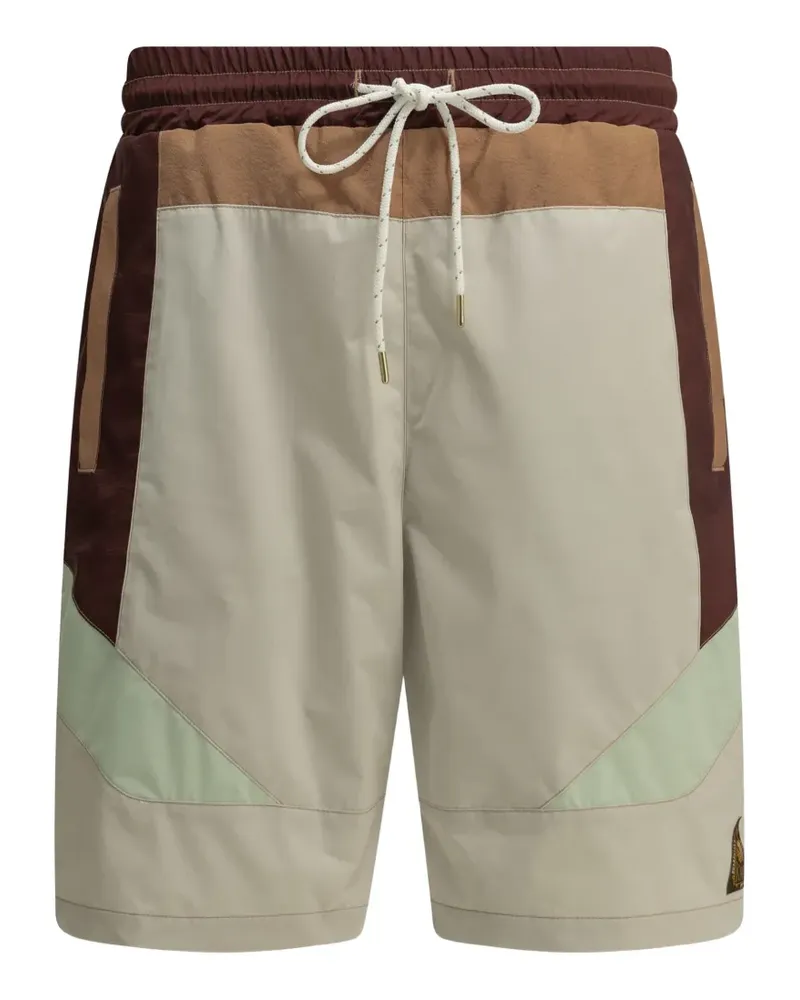 KAPITAL Shaka Badeshorts in Colour-Block-Optik - Nude Nude