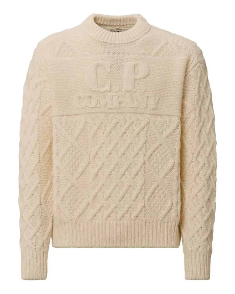 C.P. Company Pullover mit Zopfmuster - Nude Nude