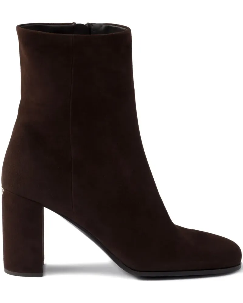 Prada Stiefel mit Blockabsatz 85mm - Braun Braun