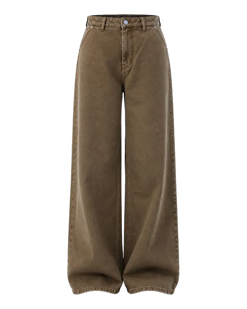 AMI Paris Jeans mit weitem Bein - Braun Braun