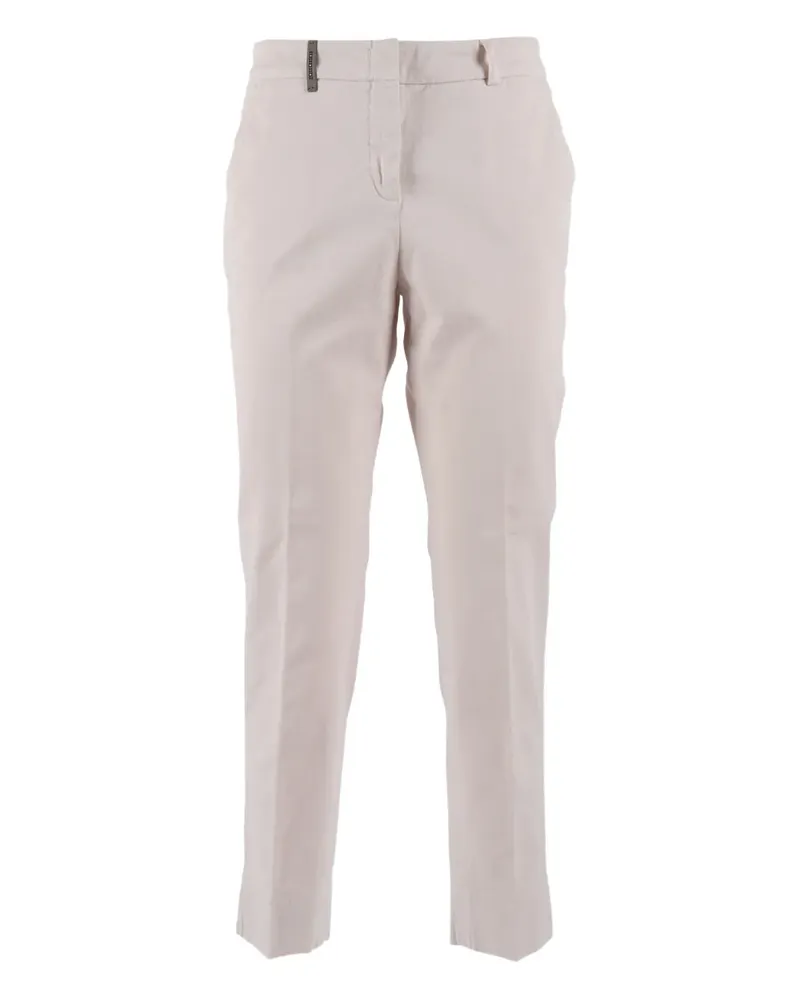Peserico strecth-cotton trousers - Nude Nude
