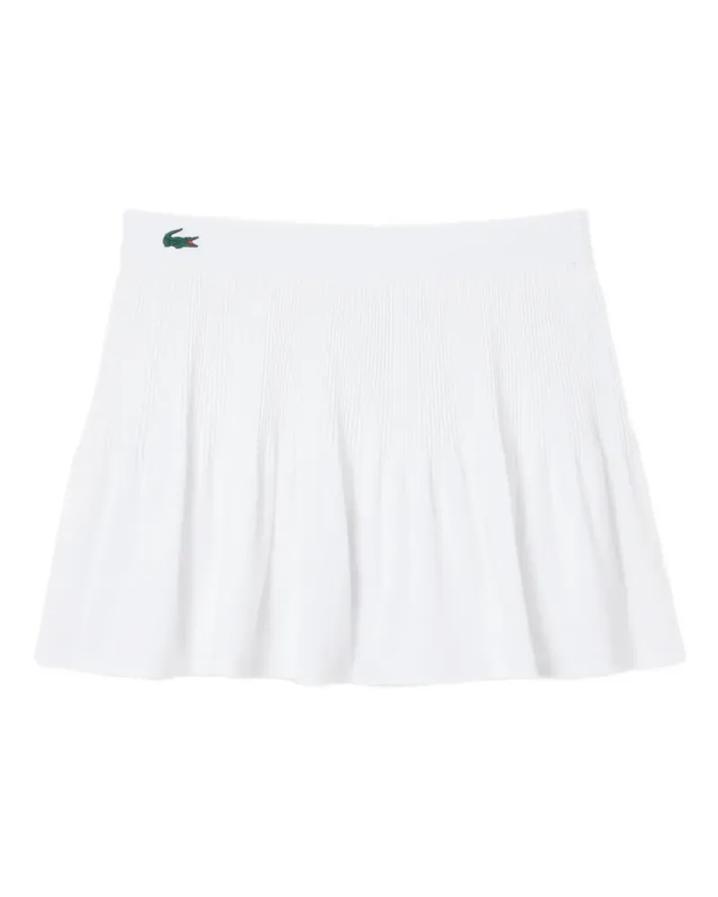 Lacoste Minirock mit Falten - Weiß Weiß