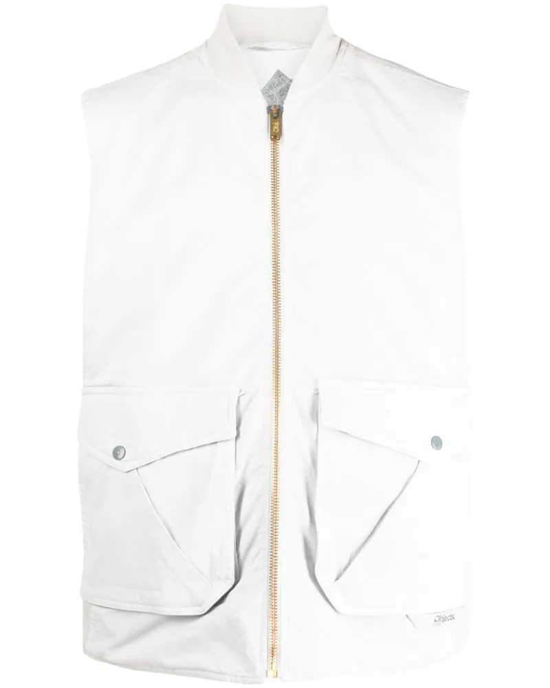 Objects IV Life Weste mit aufgesetzten Taschen - Grau Grau