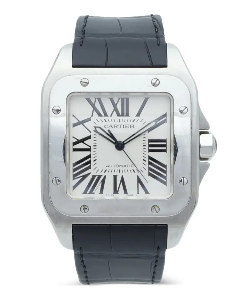 Cartier Santos 100 Armbanduhr 38mm - Weiß Weiß
