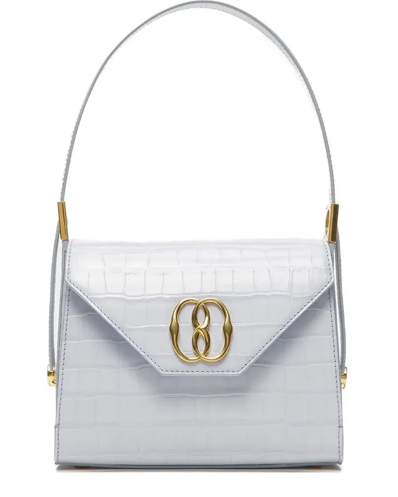 Bally Handtasche mit Kroko-Print - Blau Blau