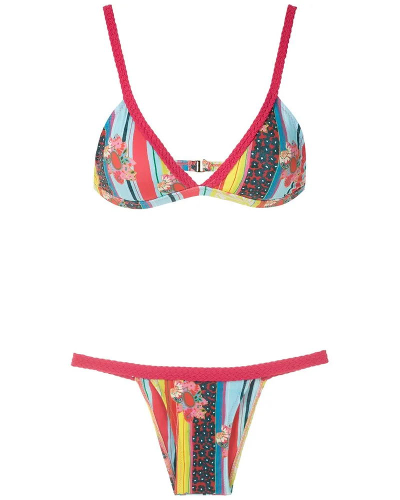 Amir Slama Bikini mit Print - Mehrfarbig Mehrfarbig