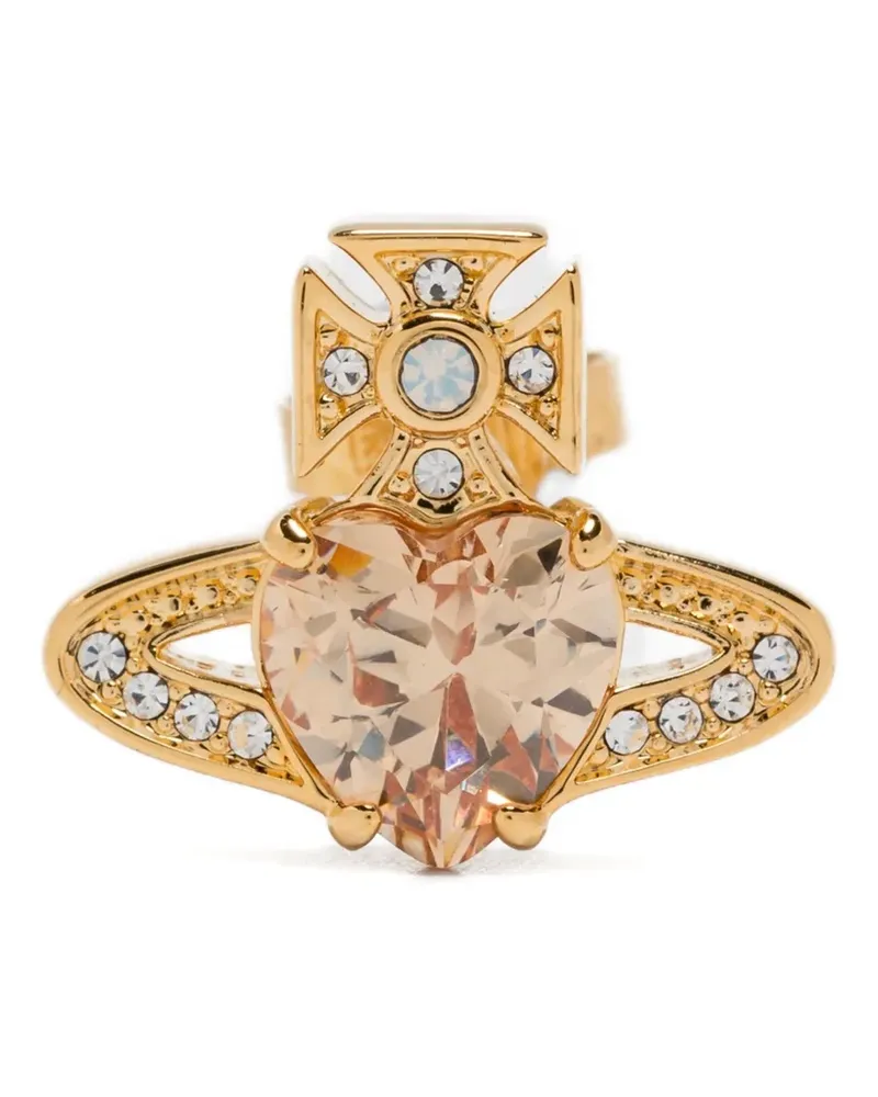 Vivienne Westwood Heart Orb' Ohrringe - Gold Gold