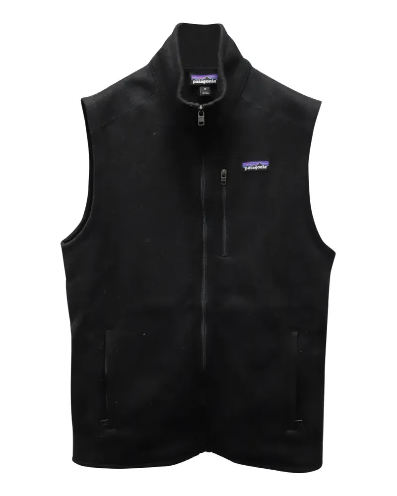 Patagonia logo-detail gilet - Schwarz Schwarz