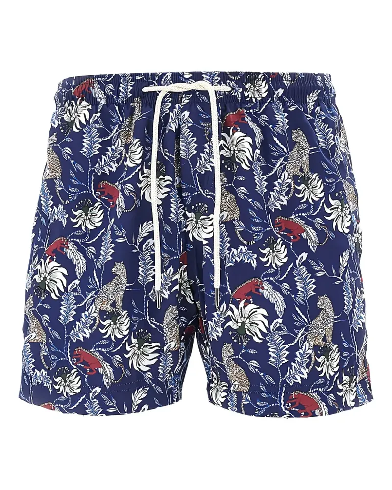 PENINSULA floral beachware shorts - Blau Blau