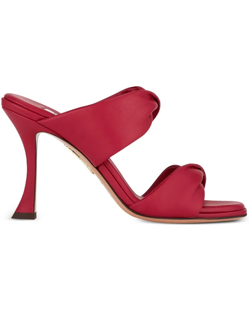 Aquazzura Sandalen mit verdrehtem Riemen - Rot Rot